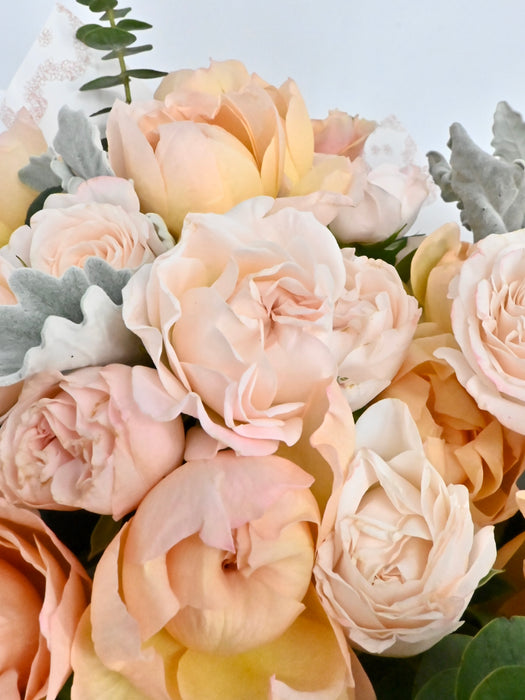 Peach and Blush Garden Bloom