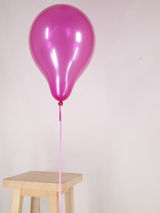 Standard 12 inch Metallic Fuchsia Balloon