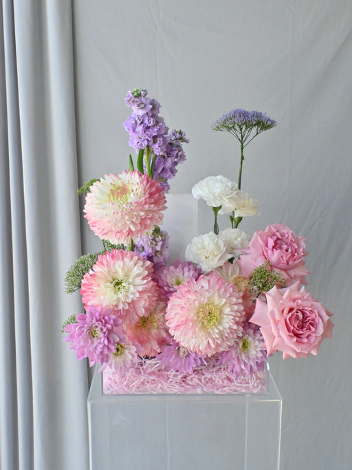 Blushing Pastel Acrylic Money Arrangement