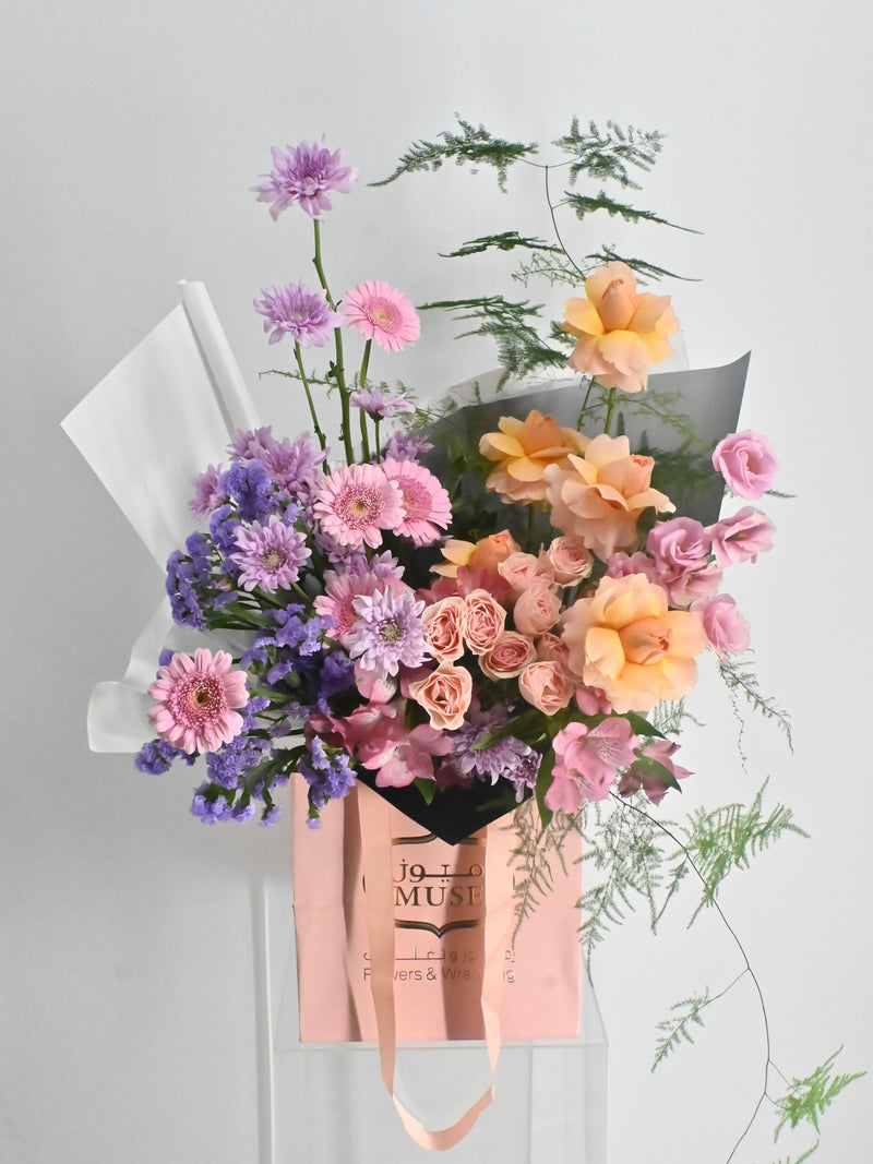 Enchanted Blush & Peach Bouquet