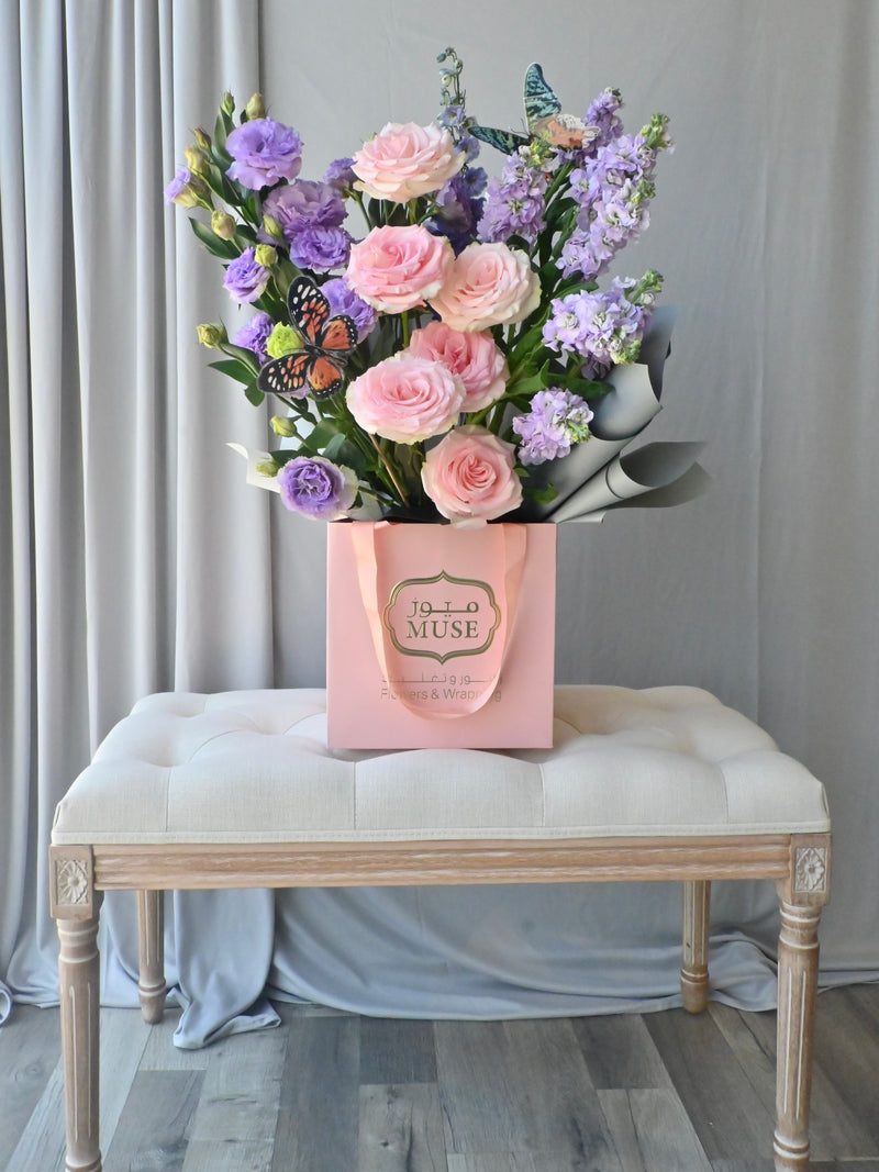 Enchanted Butterfly Pastel Floral Gift