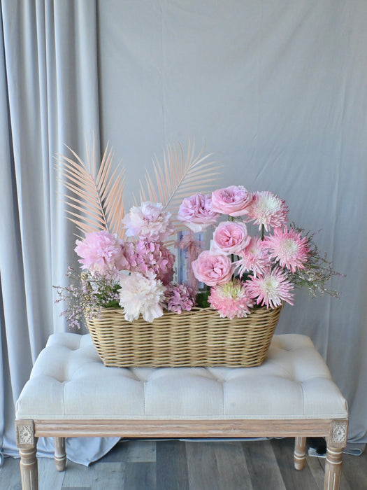 Blush Bloom Luxury Money Basket