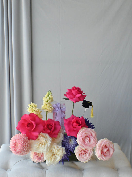 Graduation Bloom Money Arrangement