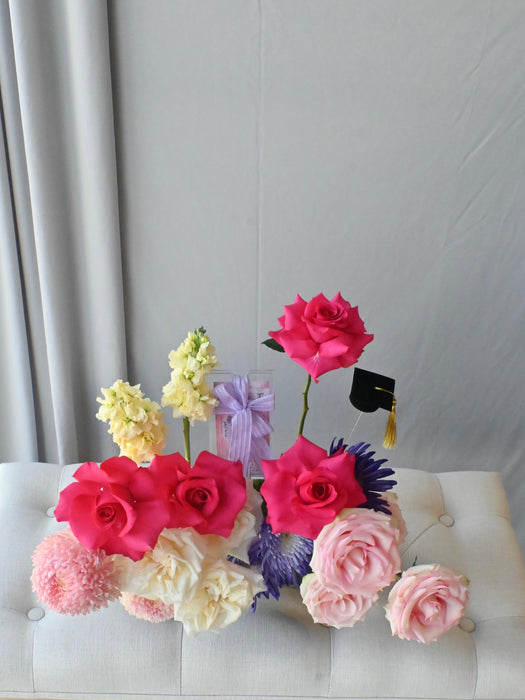 Graduation Bloom Money Arrangement