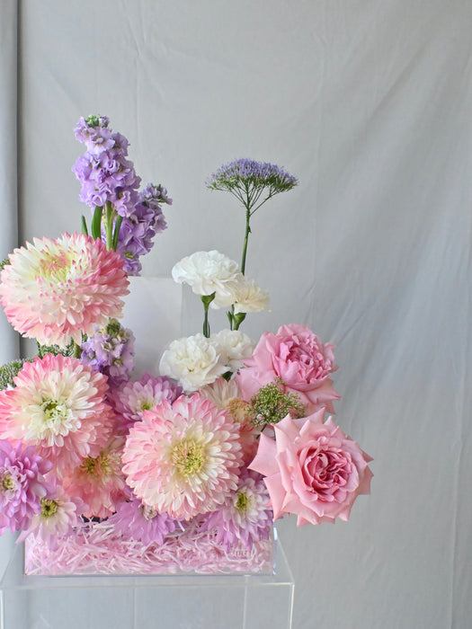 Blushing Pastel Acrylic Money Arrangement