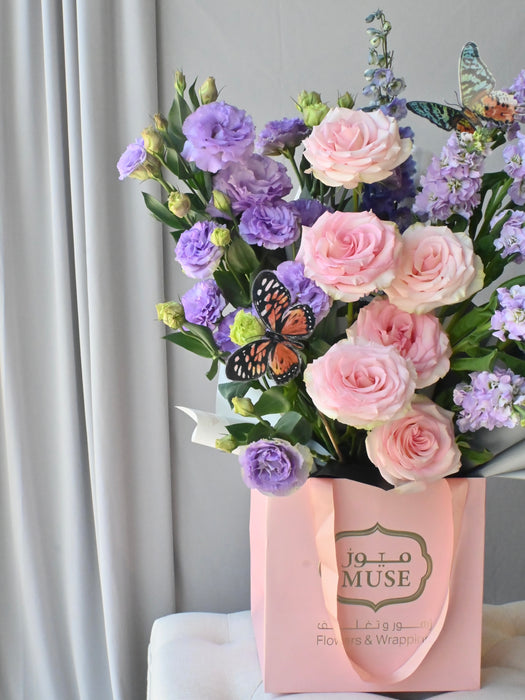 Enchanted Butterfly Pastel Floral Gift
