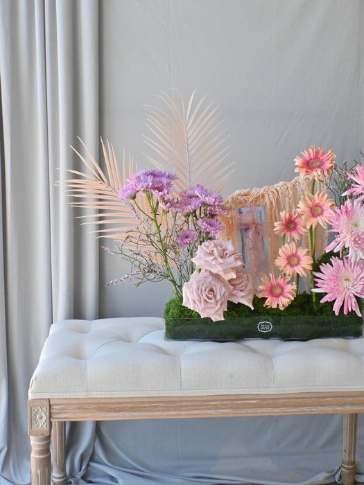 Cash Pocket Floral Tray