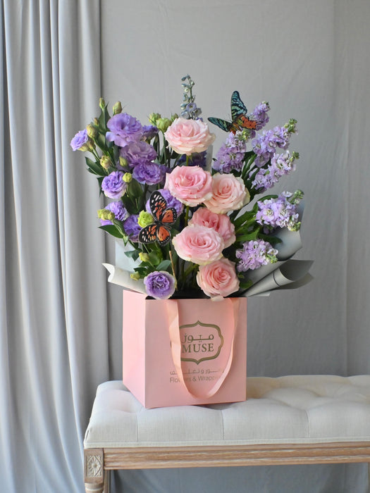 Enchanted Butterfly Pastel Floral Gift