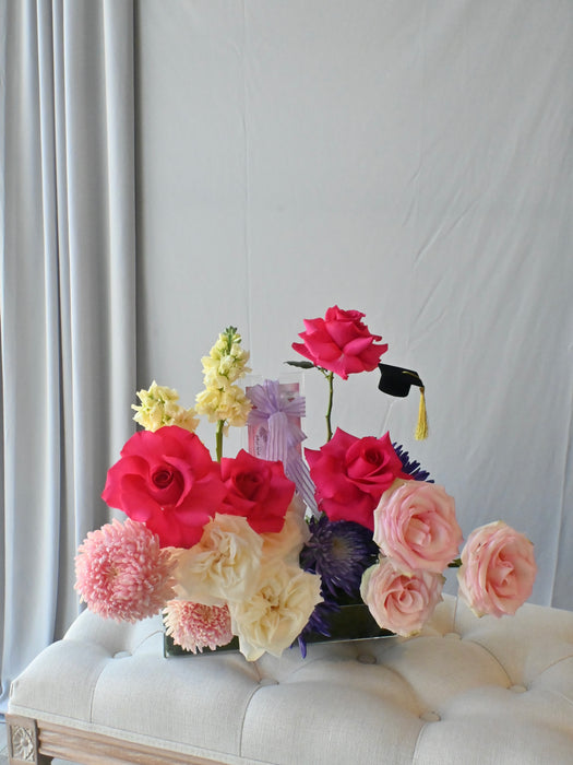 Graduation Bloom Money Arrangement