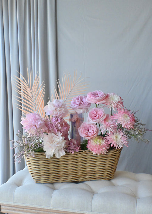 Blush Bloom Luxury Money Basket