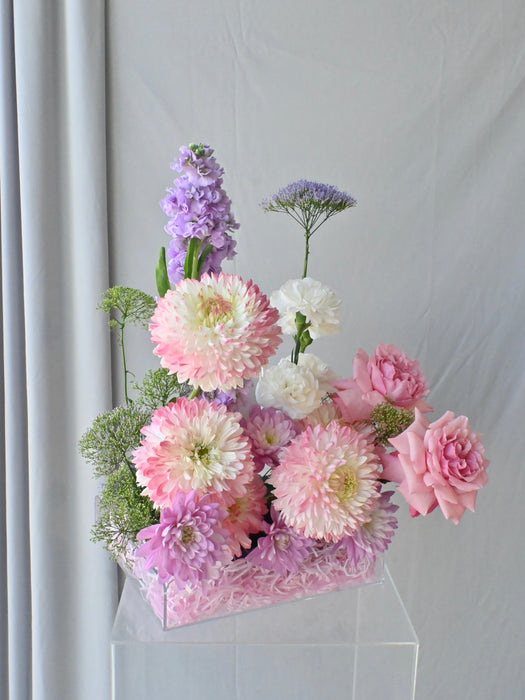 Blushing Pastel Acrylic Money Arrangement