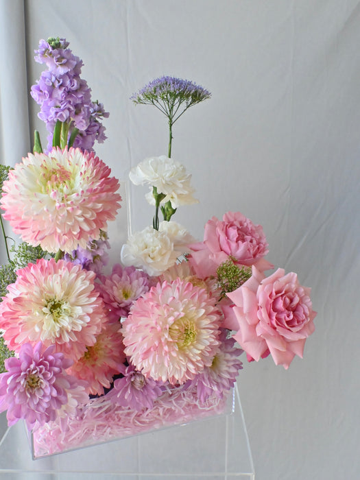 Blushing Pastel Acrylic Money Arrangement