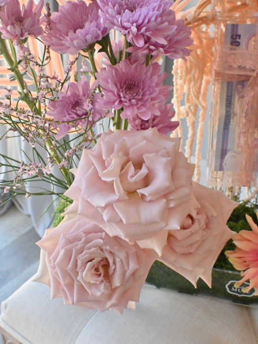 Cash Pocket Floral Tray