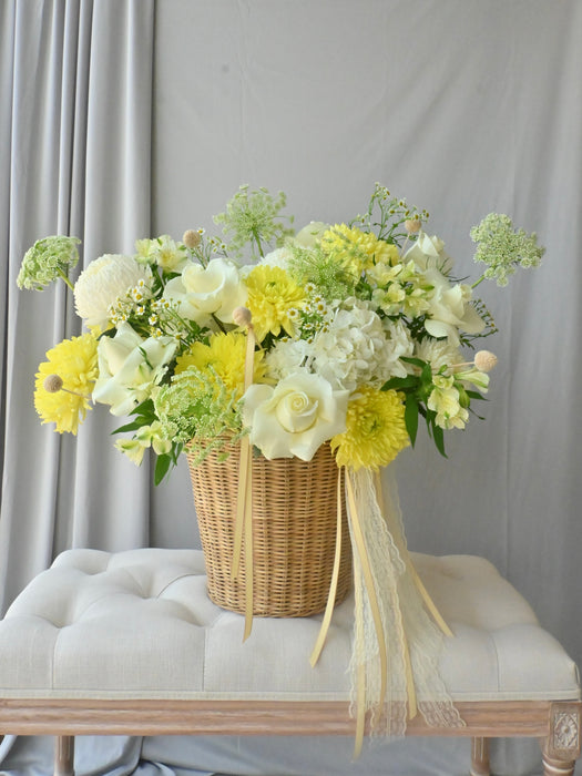 Fairy Lemon and White Basket Bloom