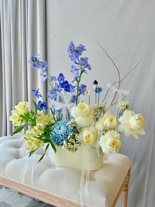 Ethereal Blue & Ivory Money Gift