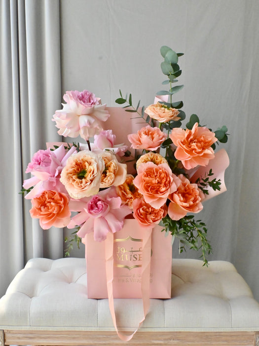 Peach Pink Bouquet Bloom