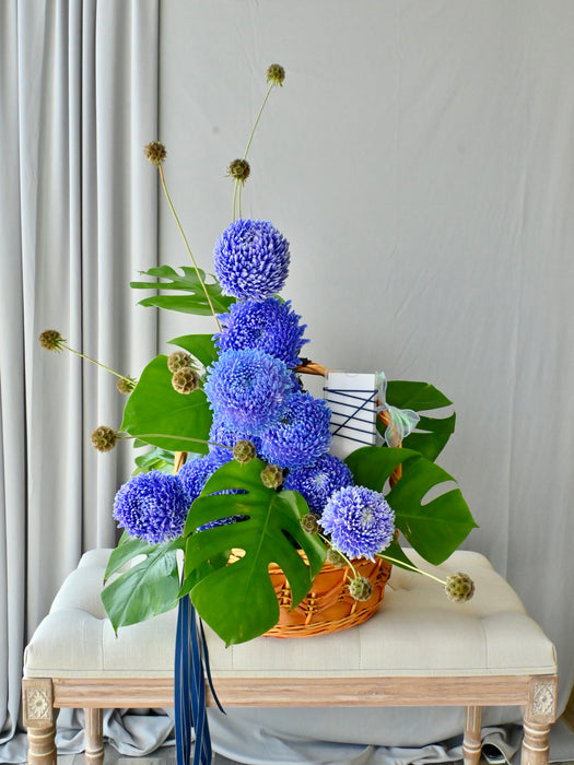 Royal Botanical Basket Money Gift