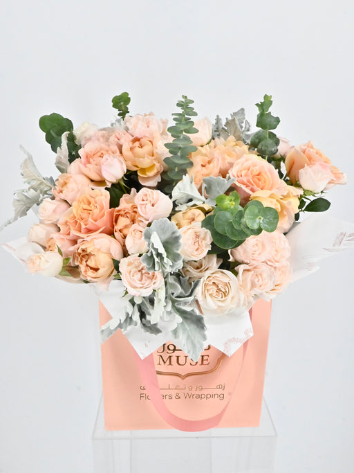 Peach and Blush Garden Bloom