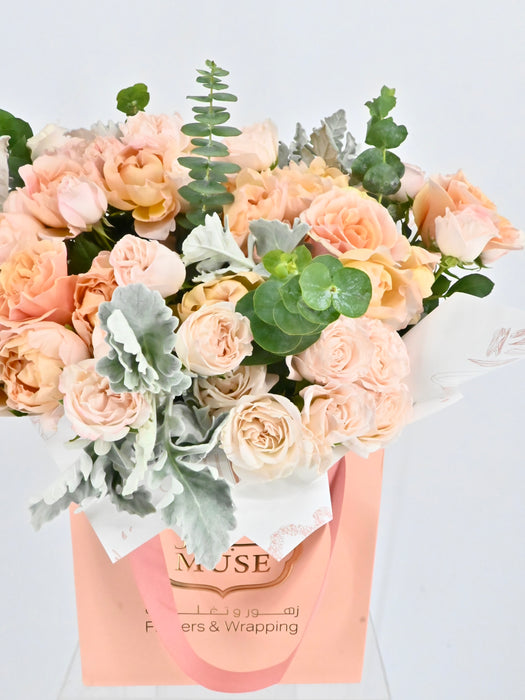 Peach and Blush Garden Bloom