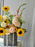 Golden Sunflower & Blush Garden Bouquet