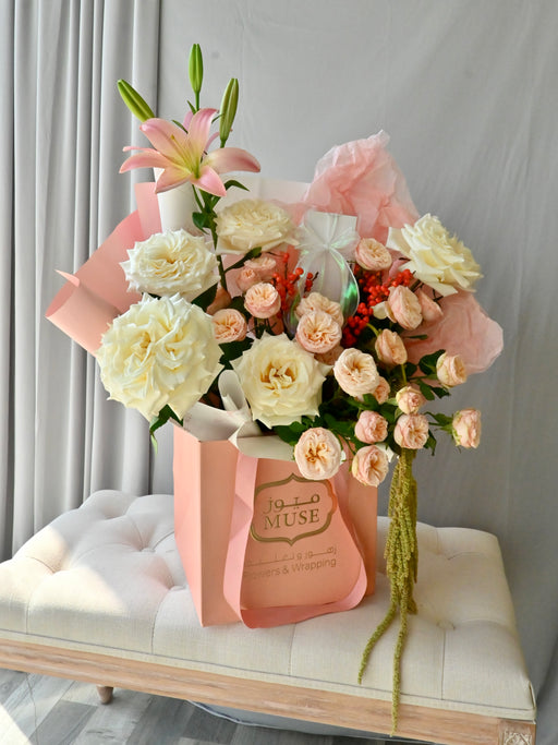 Blush and Bloom Money Gift Bouquet
