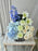 Azure Elegance Floral Bag