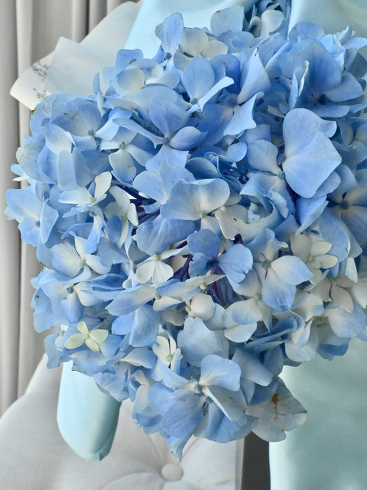 Azure Elegance Floral Bag