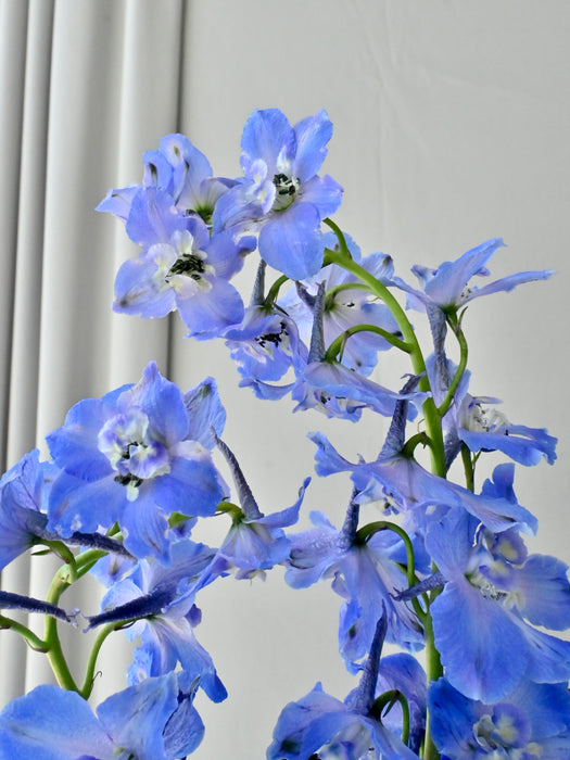 Azure Elegance Floral Bag