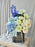Azure Elegance Floral Bag