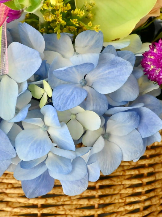 Vibrant Bloom Flower Basket