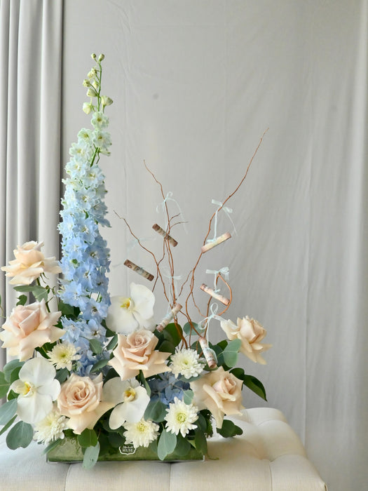 Azure Flower Serenity Money Gift