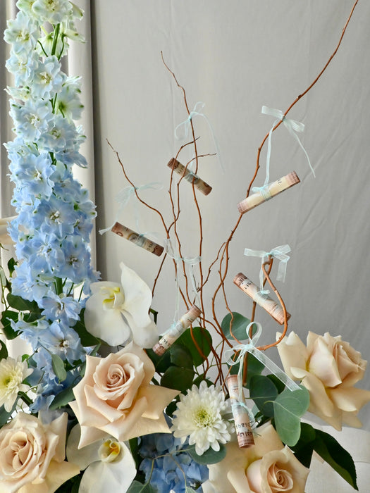Azure Flower Serenity Money Gift