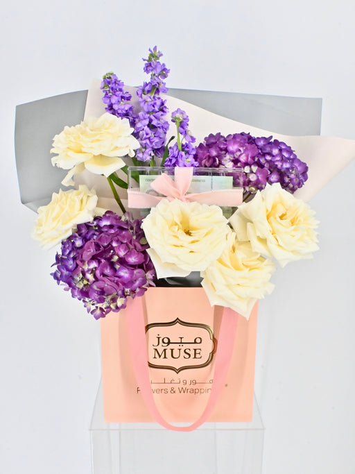 Purple and Cream