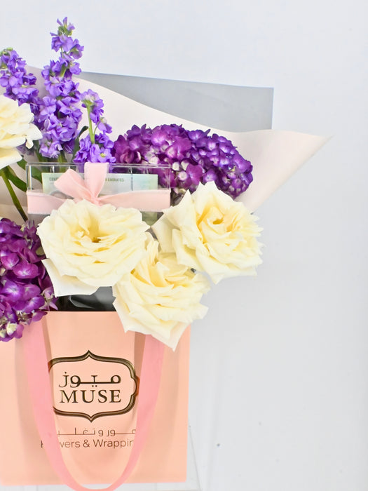Purple and Cream