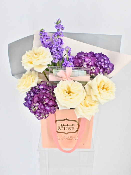 Purple and Cream