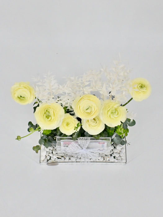 Ranunculus Money Arrangement