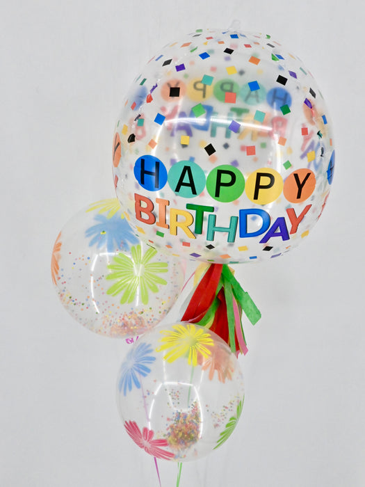 Flowery Birthday Balloon Set