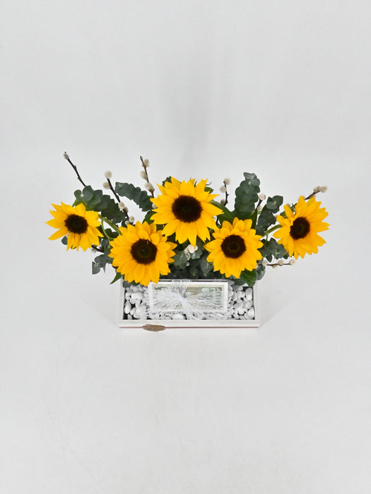 Sunflower money arrangement