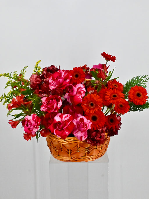 Red Bloom Basket