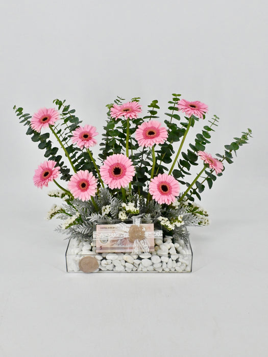 Gerbera Money Arrangement