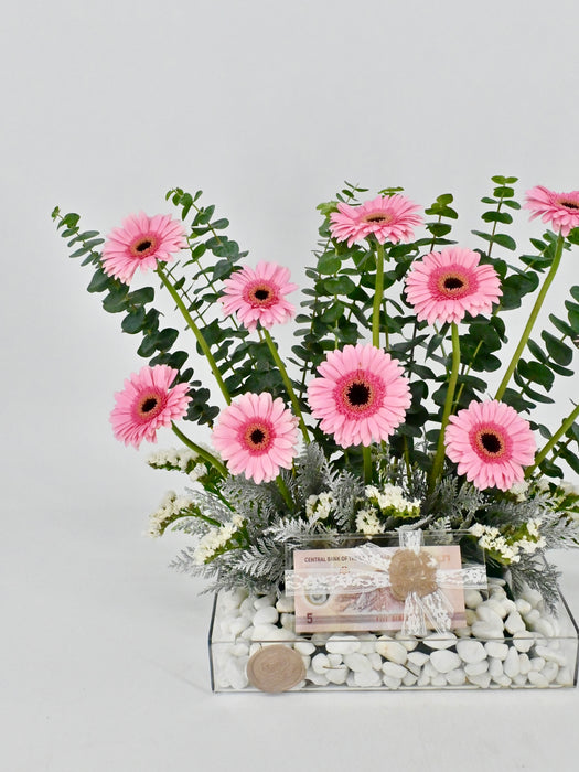 Gerbera Money Arrangement