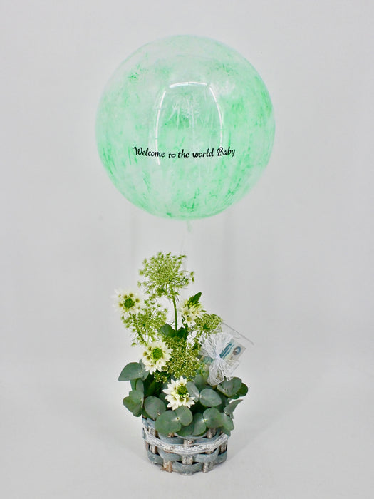 Baby Money Arrangement with Balloon