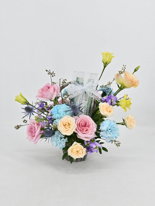 Mini Basket Money Arrangement