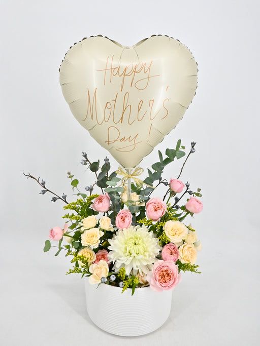Mother's Day Flowers with Balloon