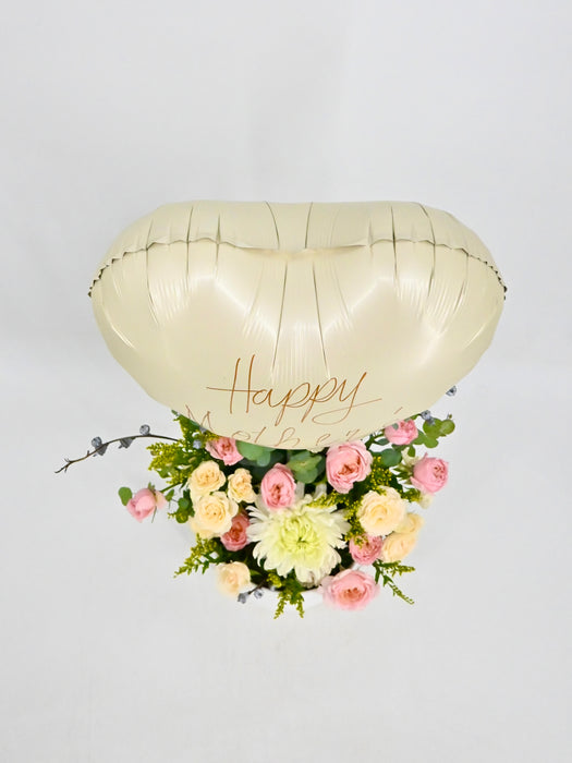 Mother's Day Flowers with Balloon