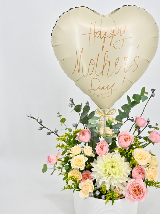 Mother's Day Flowers with Balloon