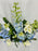 White and Blue Money Arrangement