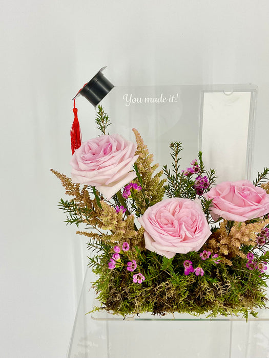 Pink Graduation Money Garden