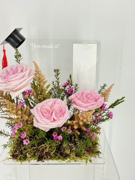 Pink Graduation Money Garden