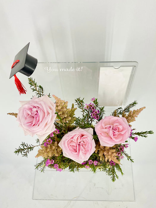 Pink Graduation Money Garden